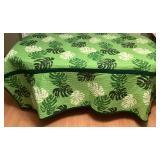 CCM008 Large Green Quilted Hawaiian Print Blanket Bedspread New