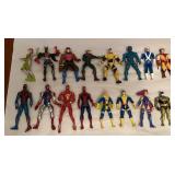 CCM016 Sixteen Vintage Super Hero Action Figures