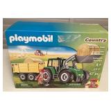 CCM044 Playmobil Country Tractor With Trailer #9317 New