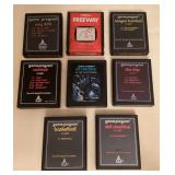 CCM061 Eight Vintage Atari Game Cartridges 