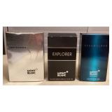 CCM082 Men’s Mont Blanc Explorer Eau De Parfum & Individual & Starwalker Eau De Toilette New