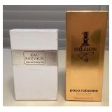 CCM090 Men’s Dior Eau Sauvage & 1 Million Paco Rabanne Eau De Toilette Sprays New