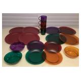 CCM110 Tupperware Jewel Tone Dishes New