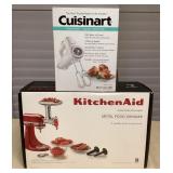 CCM111 Cuisinart Mixer & KitchenAid Metal Food Grinder Stand Mixer Attachment New