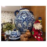 Mexican pottery and candle sticks