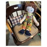 Raggedy Ann and Captains Chair