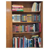 Bookshelves loaded with Books