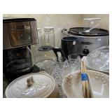 Serving pieces, Coffee Maker, Crockpot