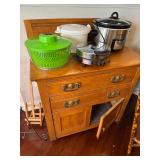 Antique Dry Sink Small Kitchen Appliance 