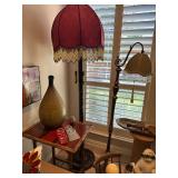 Antique Floor Lamps all throught the house
