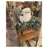 Grapevine Christmas trees, lighted and decorative owl