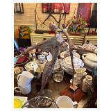 Metal resin sculptures, signed