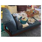 Lounger, dark blue fabric