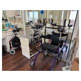 Medical aid equipment, walkers, chairs, etc