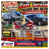 Cars and Mechanic Treasure Hunt Auction in Weatherford TX