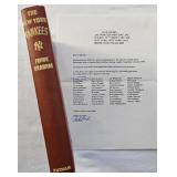 1943 copy of The New York Yankees by Frank Graham & autographed by NY Yankee Frank Crosetti.