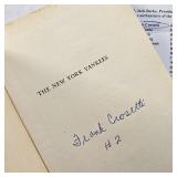 1943 copy of The New York Yankees by Frank Graham & autographed by NY Yankee Frank Crosetti.