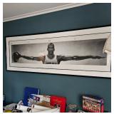 Vintage iconic 1989 Nike Michael Jordan autographed "Wings" poster.