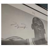 Vintage iconic 1989 Nike Michael Jordan autographed "Wings" poster.