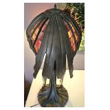 Art Nouveau "Flying Lady" table lamp by designer Peter Behrens.