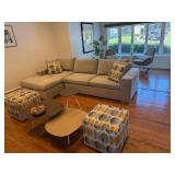 Ethan Allen Grey Sectional