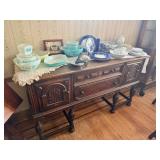 Antique Jacobean Oak Buffet