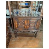 Antique Jacobean Oak Server 