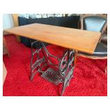 Treadle sewing cast iron table