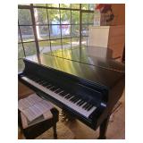 Steinway & Sons Model M grand piano, serial number 477419,  1981.