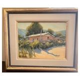 Michael J. Lynch original plein-air oil painting Morning Light, Taos 12 X 16"; LL; 1988 OIL