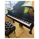 Steinway & Sons Model M grand piano, serial number 477419,  1981.