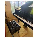 Steinway & Sons Model M grand piano, serial number 477419,  1981.