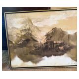 Original mid-century oil-on-canvas painting signed “K. Fung, aka Kee Fung Ng