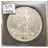 1878 Trade Silver Dollar