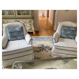 23"-28" l x 32"h x 26"d slipcovered