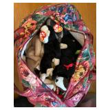 Bradley bag of Beanie babies all unused