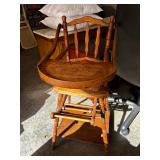antique chair which converts to stroller