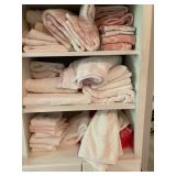 one of several closets of towels