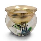 LOTTON STUDIO ART GLASS LOW VASE 