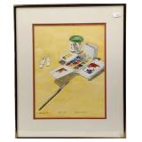  PNW ARTIST DARSIE BECK STILL LIFE WATERCOLOR 
