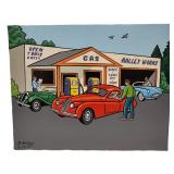  D. HODGES PAINTING OF AN AUTO SHOP / GAS STATION 