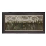 PAINTING ON MASONITE SIGNED MARK