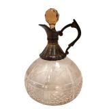PINK GLASS DECANTER