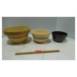 Stonewear mixing bowls