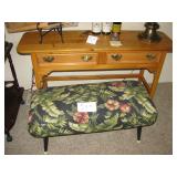 Library table $75. Bench $25
