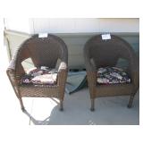 Wicker chairs 