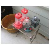 Hummingbird feeders