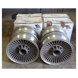 Vintiques Aluminum Turbine Wheels, Qty 4, 17" x 7.25"