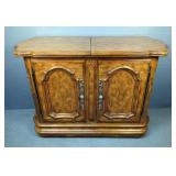 intage Drexel Buffet Server On Wheels With Expandable Top, Single Drawer And Shelf, 31.5" x 45" x 18