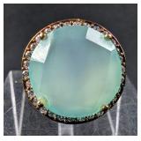 Sterling Silver And Chalcedony Ring, 925 Silver